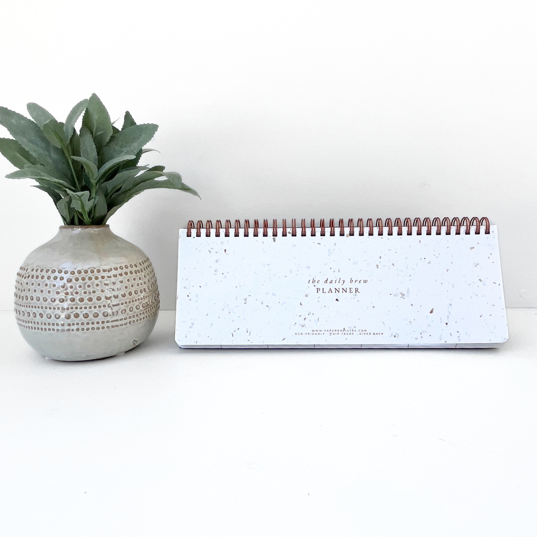Paper Baristas-Keyboard Desk Planner | Coffee Paper Weekly Undated Calendar