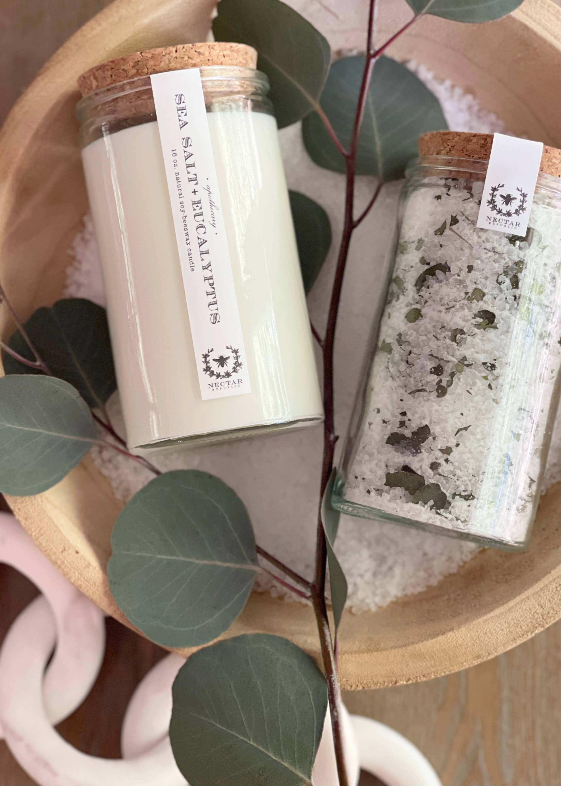 Nectar Republic-Sea Salt + Eucalyptus : Bath Soak Tube ( bath salts )