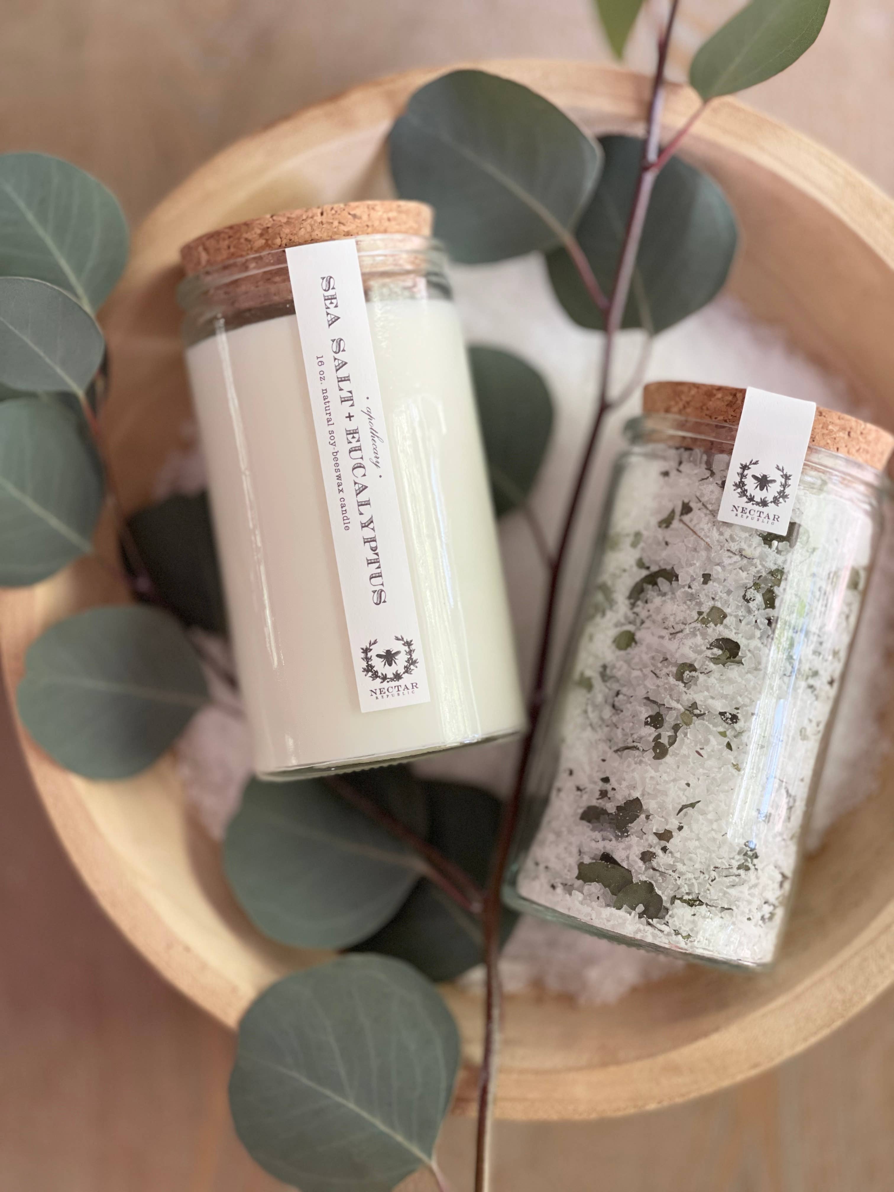 Nectar Republic-Sea Salt + Eucalyptus : Bath Soak Tube ( bath salts )
