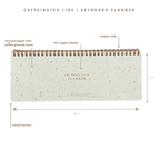 Paper Baristas-Keyboard Desk Planner | Coffee Paper Weekly Undated Calendar
