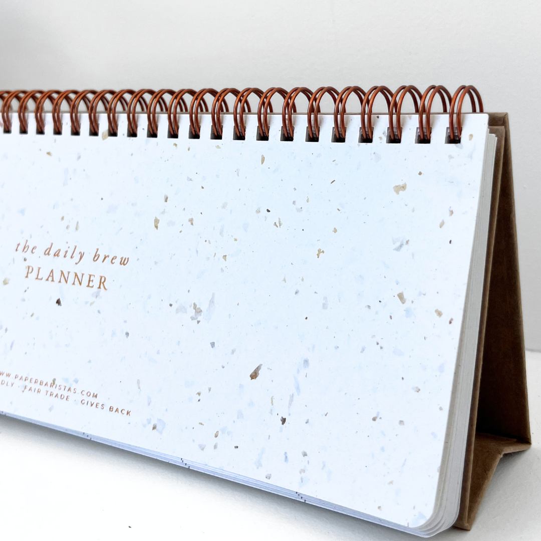 Paper Baristas-Keyboard Desk Planner | Coffee Paper Weekly Undated Calendar